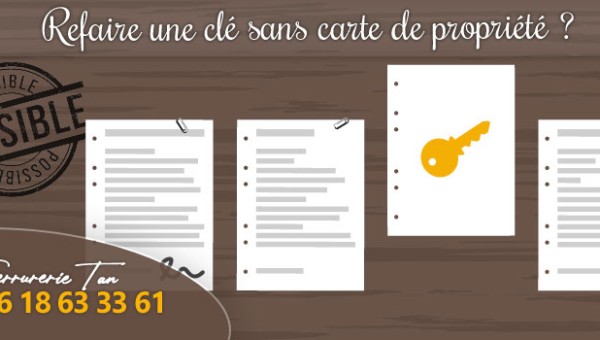 Refaire une clé sans carte